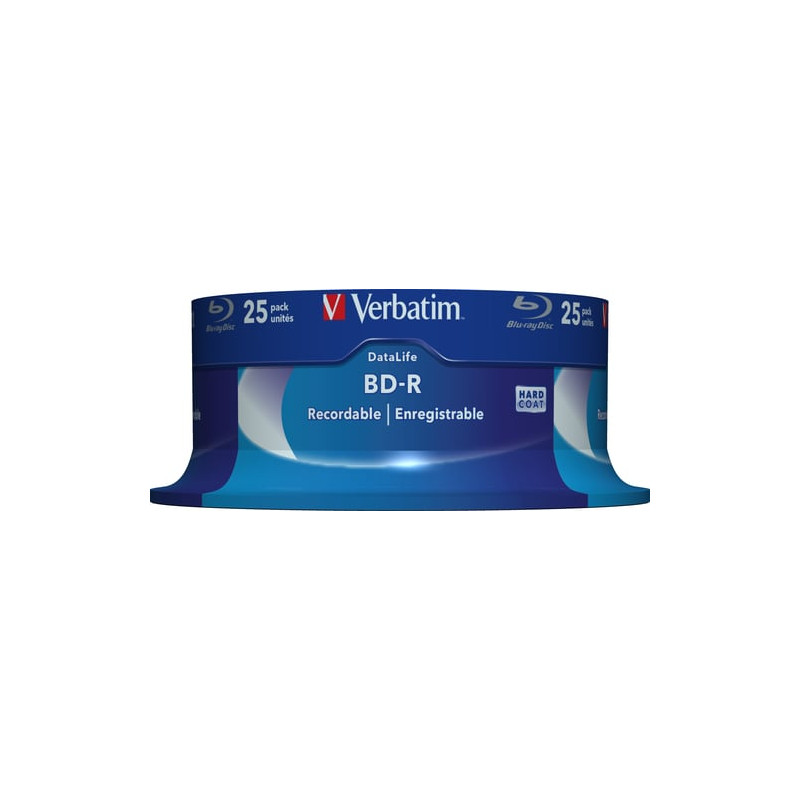confezione bd-r verbatim blu-ray, 6x25gb, 25 pezzi [ecvrbimrl000010]