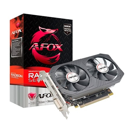 scheda video amd afox radeon rx 550 4gb gddr5 128 bit [afrx550-4096d5h4-v5]