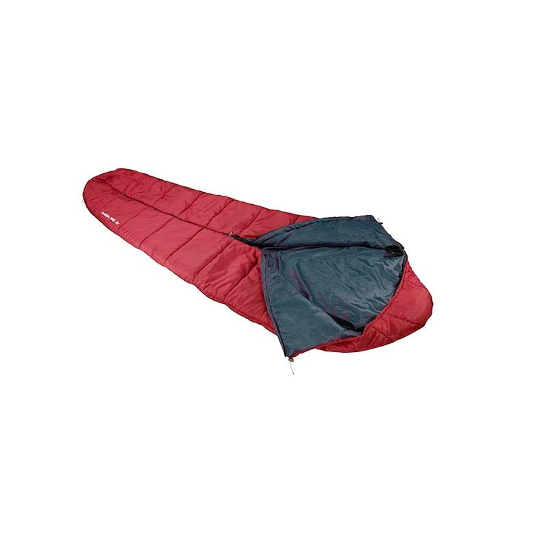 sacco a pelo high peak century 300 rosso scuro/grigio [23227]