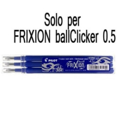 Set ricariche per lame a rullo pilot frixion ball cancellabili 0.5mm