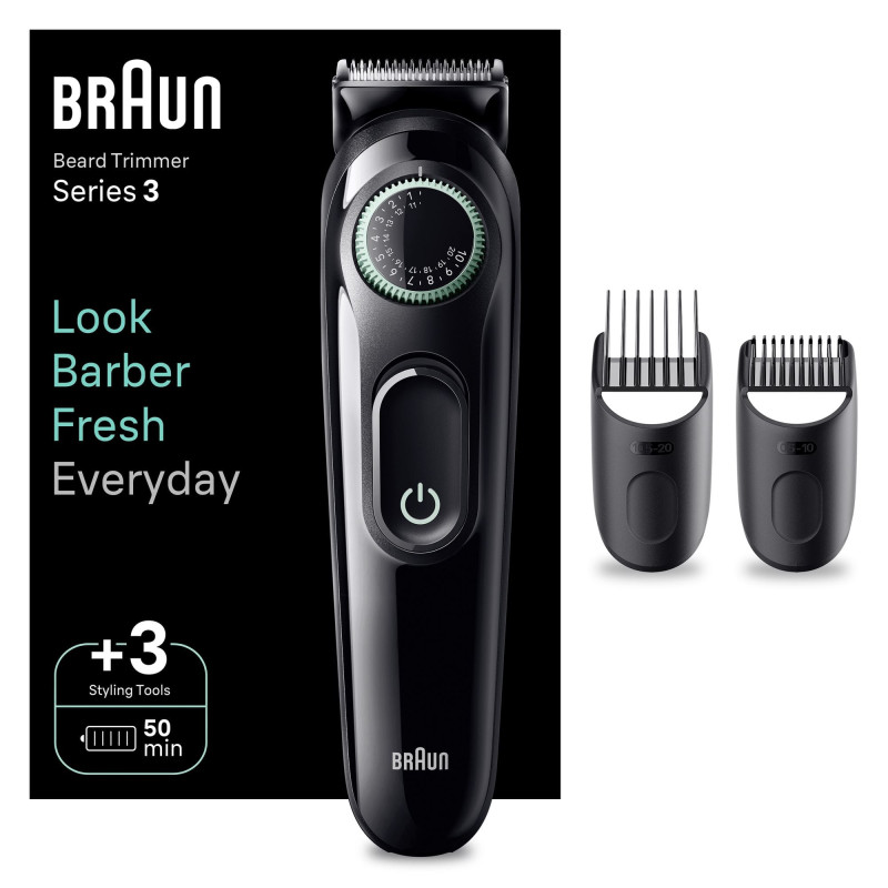regolabarba braun bt3411 nero/verde vivace [bt3411]