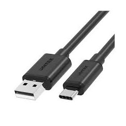 cavo usb unitek da tipo-a 2.0 a tipo-c 1.5m 5v/3a nero [akunikua0000033]