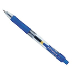 Penna sfera starline a scatto con inchiostro gel 0.7mm 12pz blu [stl1209]