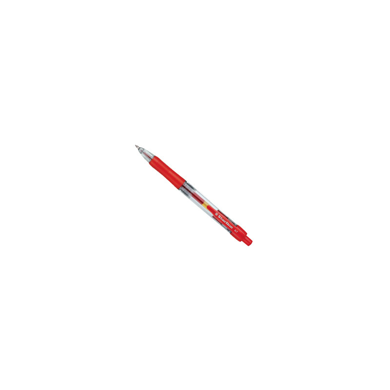 Penna sfera scatto ink gel rosso 0.7mm fine starline pz: 12 [stl1210]