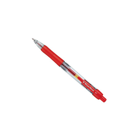 Penna sfera scatto ink gel rosso 0.7mm fine starline pz: 12 [stl1210]