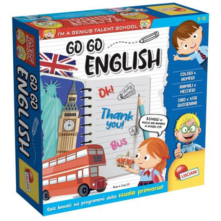 gioco educativo lisciani i'm a genius go-go english multicolore
