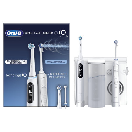 spazzolino elettrico braun oral-b io6 & oxyjet bianco [oxyjet]