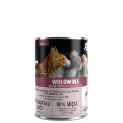 alimento umido petrepublic in salsa di manzo per gatti adulti 400g