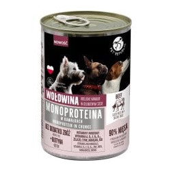 alimento umido petrepublic monoproteico con manzo in salsa per gatti