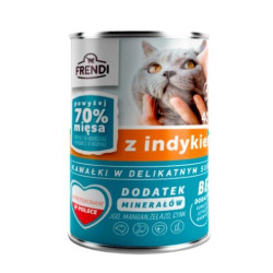 mangime frendi cibo umido per gatti: tacchino con salsa - 400g