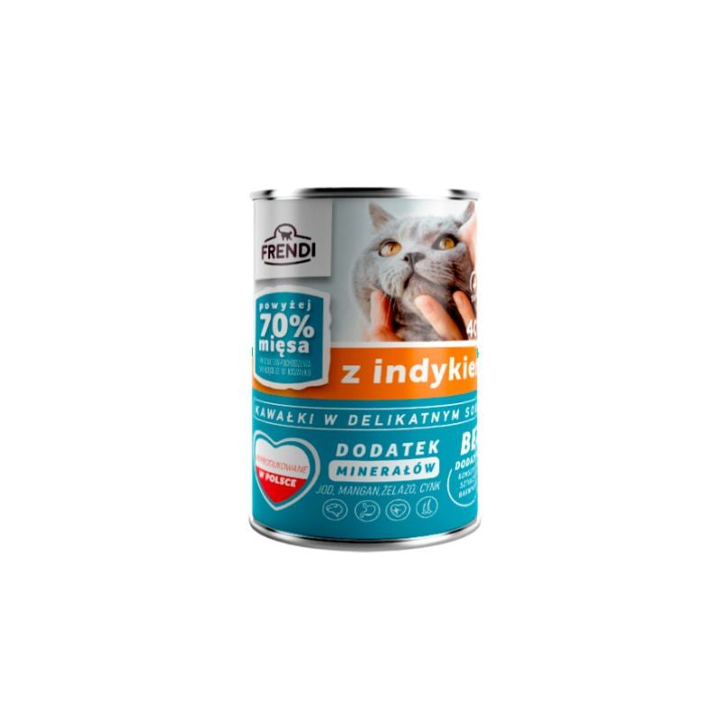 mangime frendi cibo umido per gatti: tacchino con salsa - 400g