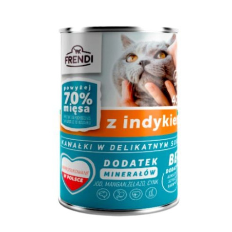 mangime frendi cibo umido per gatti: tacchino con salsa - 400g