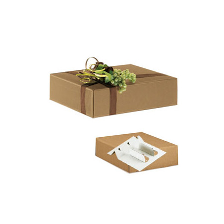 Scatola l340x p280x h90mm onda avana pz: 30 [7655]