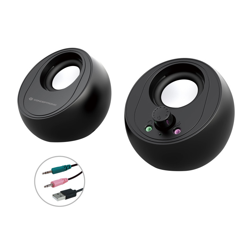 altoparlanti conceptronic bjorn01b 2-vie 2.0 canali con cavo/senza