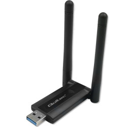 adattatore qoltec wireless/dual wi-fi 2x2dbi/usb 3.0/1200mbps/nero/1pz
