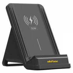 supporto caricabatterie ulefone wcs01 wireless 50w nero [asuleltwcs01bk0]