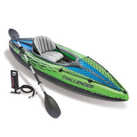 set kayak gonfiable intex 68305np challenger k1 274x 76cm/100kg verde