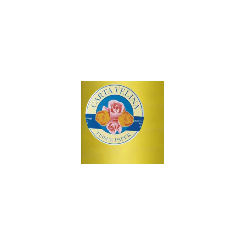 Busta 26fogli 50x70cm carta velina gr31 giallo sadoch [kv106410]