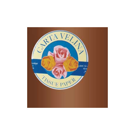 Busta 26fogli 50x70cm carta velina gr31 marrone sadoch [kv106582]