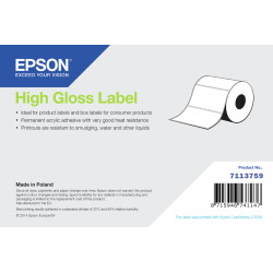etichetta per stampante epson high gloss label autoadesiva rotolo