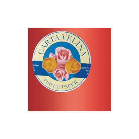 Busta 26fogli 50x70cm carta velina gr31 rosso sadoch [kv106427]