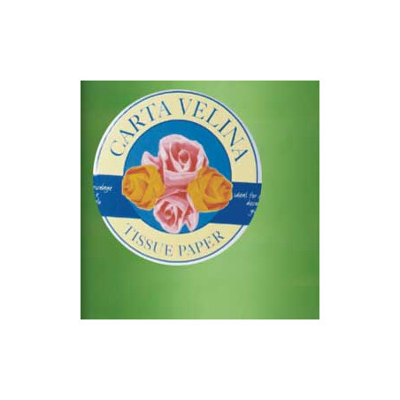 Busta 26fogli 50x70cm carta velina gr31 verde chiaro sadoch [kv106371]