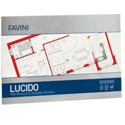 Blocco carta lucida 29,7x42cm 10fg 75gr favini [a210403]