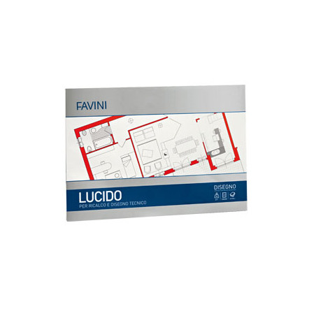 Blocco carta lucida 29,7x42cm 10fg 75gr favini [a210403]