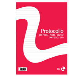 Fogli protocollo a4 60gr 20fg 1rigo bm [0100258]