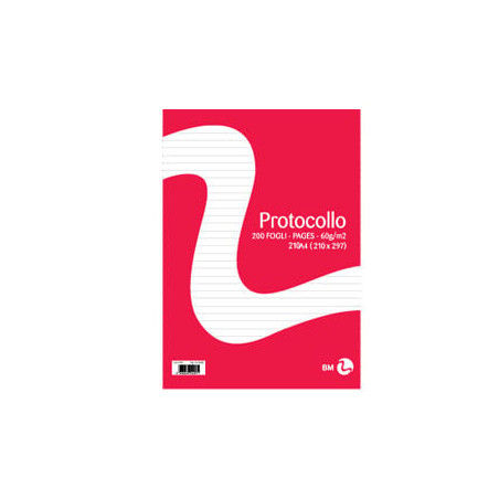 Fogli protocollo a4 60gr 20fg 1rigo bm [0100258]