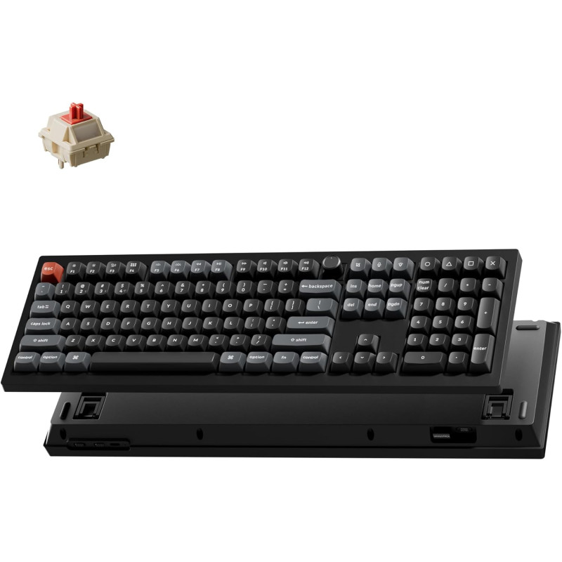 tastiera keychron v6 ultra 8k full size rgb red meccanica wireless