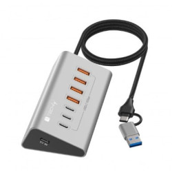 hub usb techly iusb32-hub7-4a3c usb 3.2 gen2 a 4x usb-a