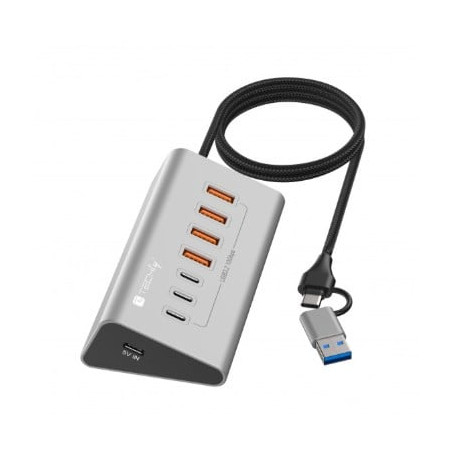 hub usb techly iusb32-hub7-4a3c usb 3.2 gen2 a 4x usb-a