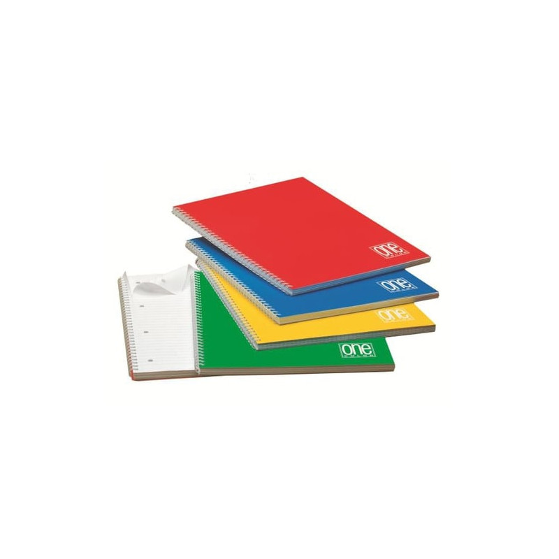 Maxiquaderno a4 spiralato 1rigo c/fori 70gr 140fg one color blasetti