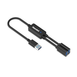 hub usb hamlet xhub-02ua-5gy usb 3.0 con cavo y 30cm da usb-a