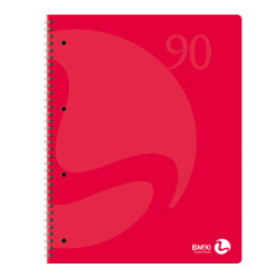 Quaderno a5 163x210mm spiralato 90gr 60fg 4fori microperf. 5mm colors