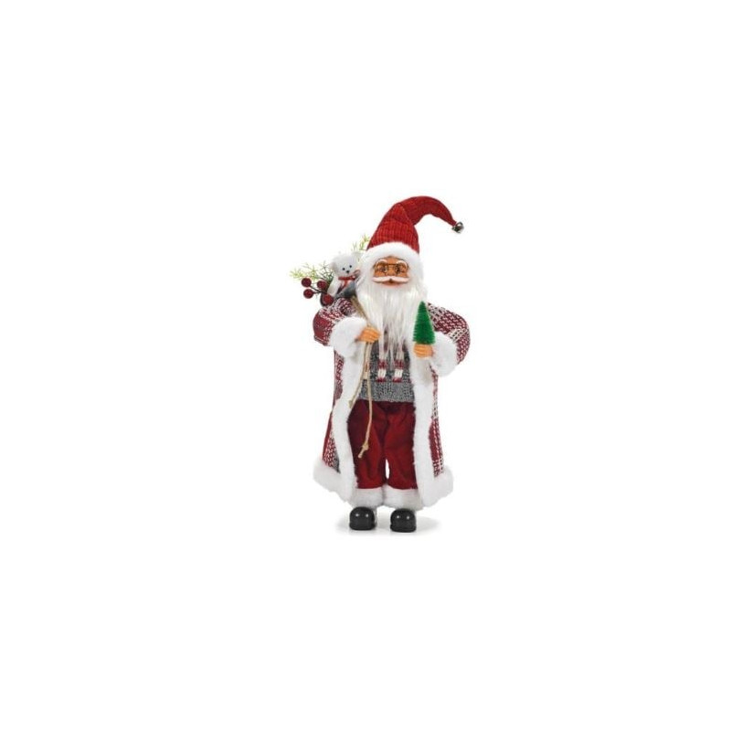 figurina general trade 421021 babbo natale 60cm multicolore