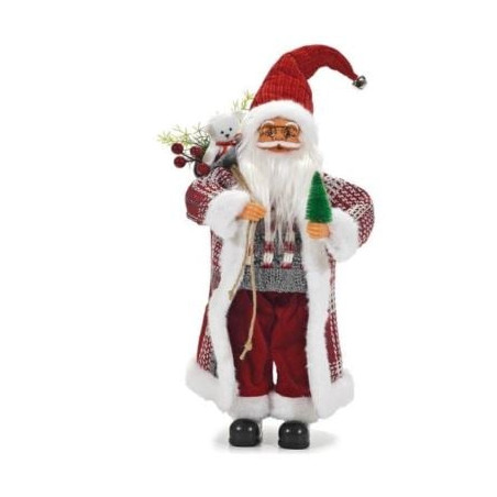 figurina general trade 421021 babbo natale 60cm multicolore