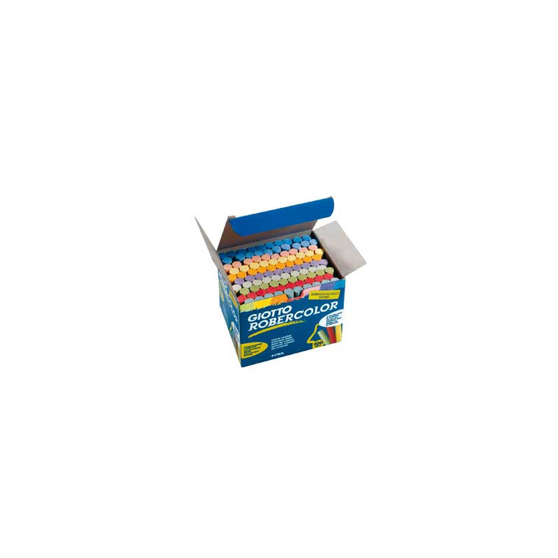 Scatola 100 gessetti tondi colorati giotto [539000]