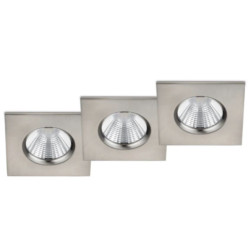 faretto da incasso a led trio zagros sms 5.5w 3000k 345lm acciaio