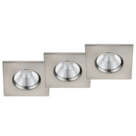 faretto da incasso a led trio zagros sms 5.5w 3000k 345lm acciaio