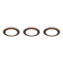 faretto da incasso a led trio argus 4w 350lm 3000k nero opaco [653610332]