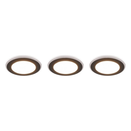 faretto da incasso a led trio argus 4w 350lm 3000k nero opaco [653610332]