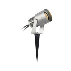 faretto markslojd garden24 led 3w ip44 3000k classe e argento [107713]