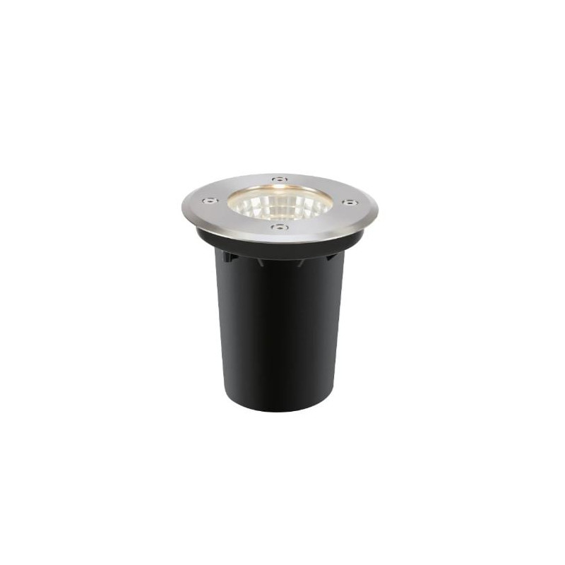 faretto esterno garden24 led 6.2w ip44 3000k classe f acciaio e nero