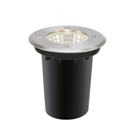 faretto esterno garden24 led 6.2w ip44 3000k classe f acciaio e nero