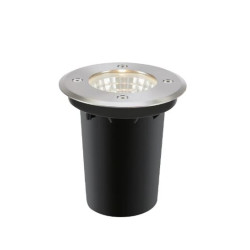 faretto esterno garden24 led 9w ip44 3000k classe f acciaio e nero