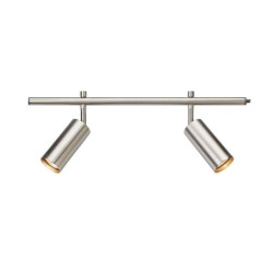 faretto cilindro markslojd expand 2xgu10 12w ip20 50cm acciaio [107514]