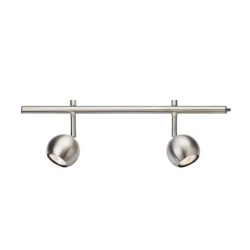 faretto markslojd expand 2xgu10 12w ip20 50cm acciaio [107516]