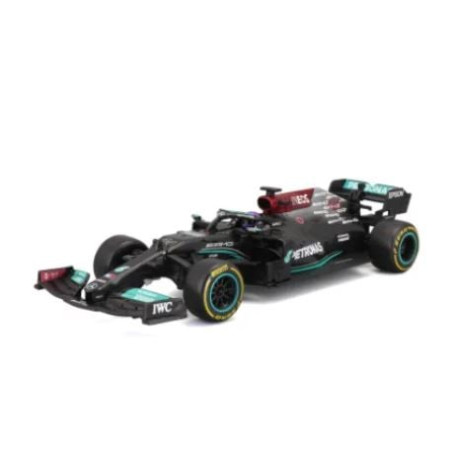 modellino maisto mercedes f1 car 2021 lewis hamilton rc 1:24 multicolore